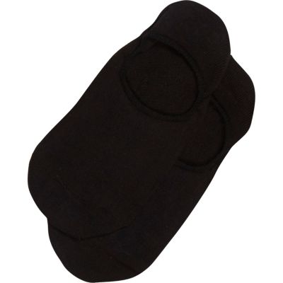 Black invisible trainer socks